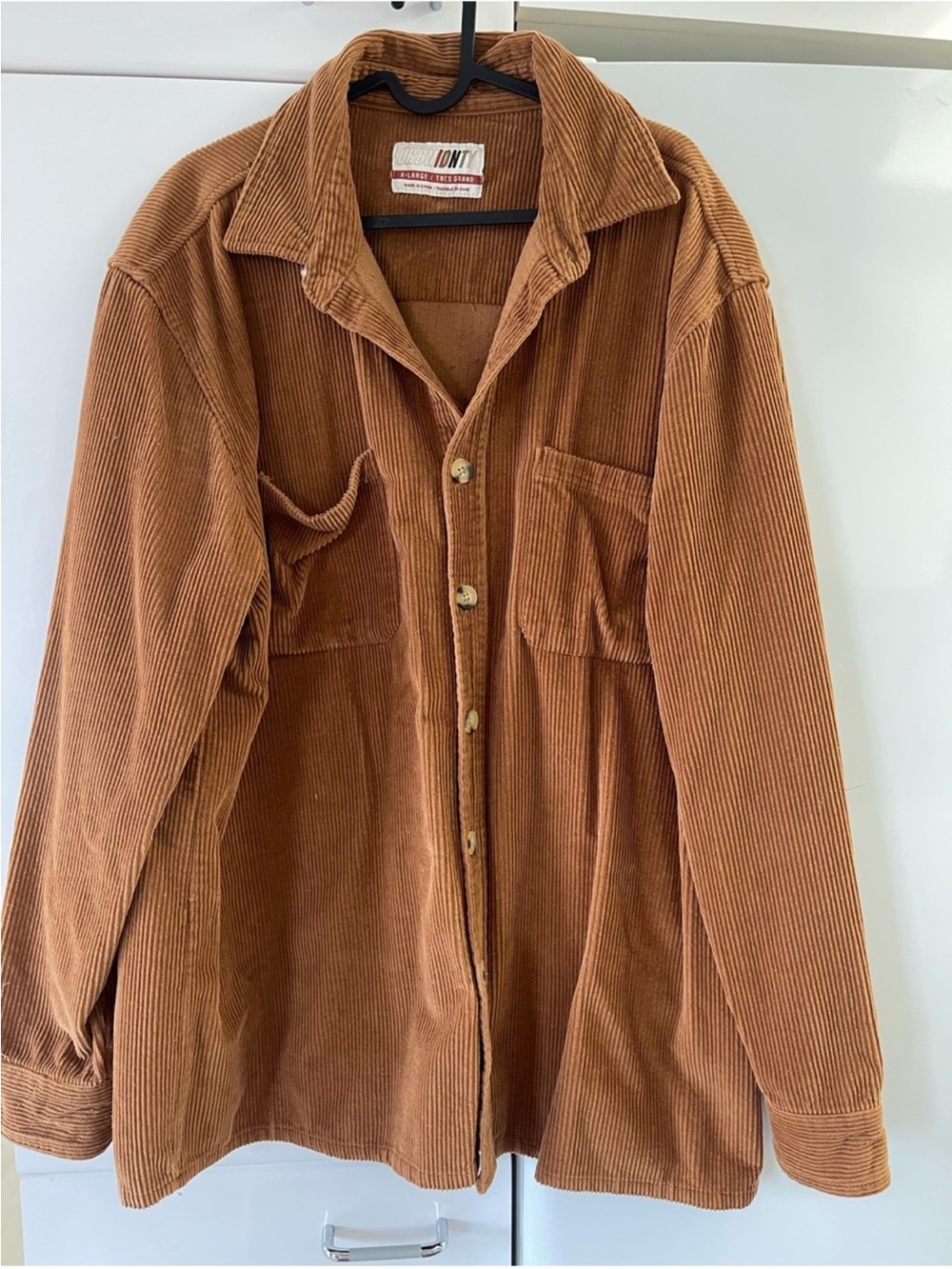 Corduroy Shirt Jacket in Brown by Don’t